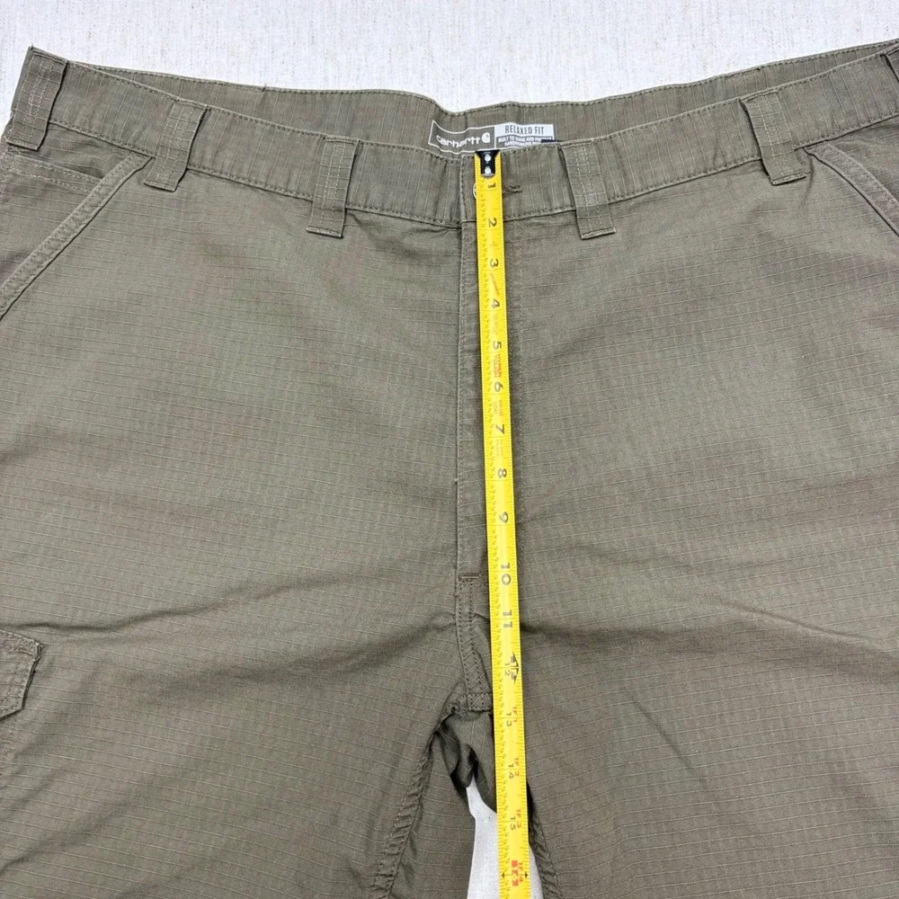 Carhartt Force Relaxed Fit Ripstop Cargo Work Shorts Mens 48 Olive Green 11